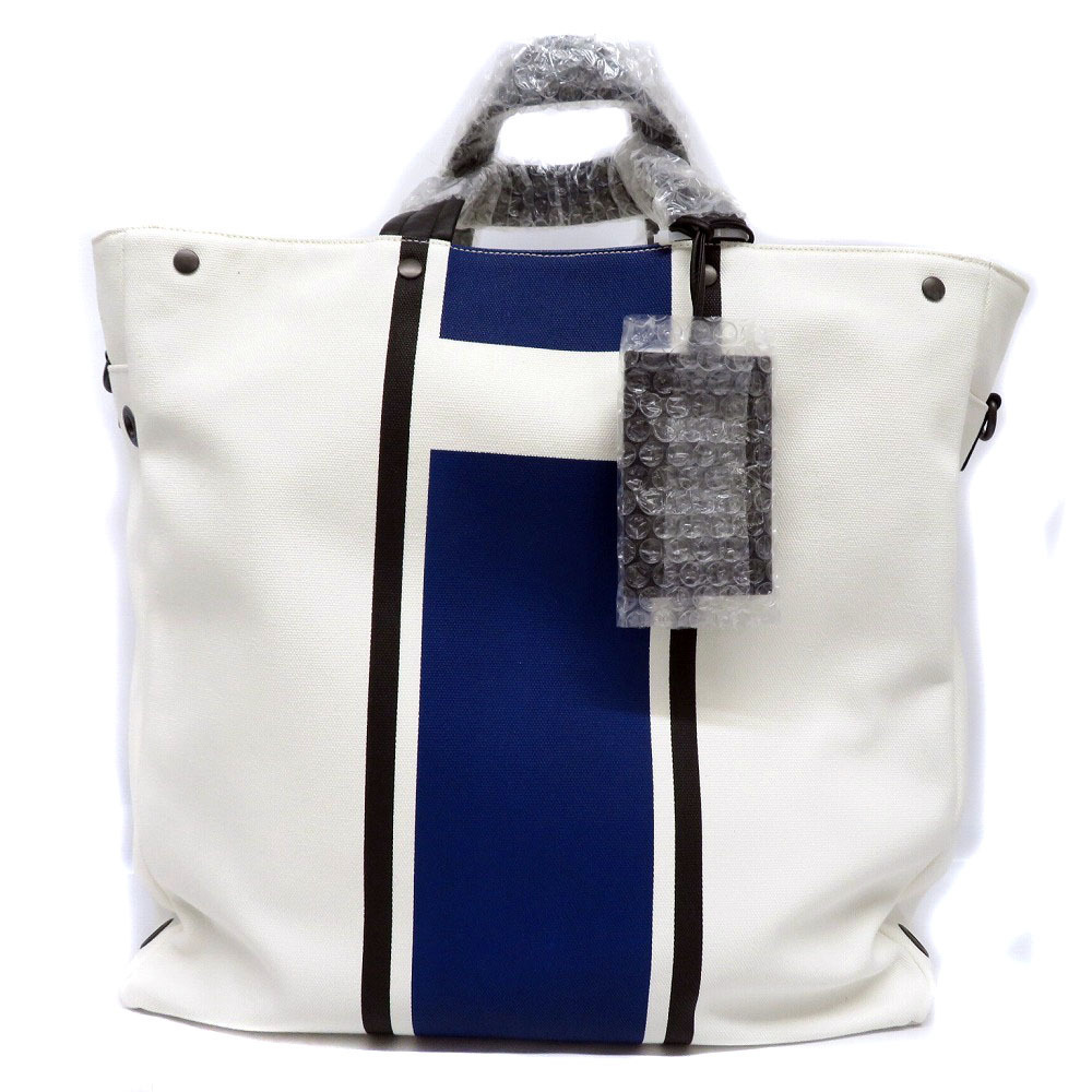 BOTTEGA VENETA Cabas Tote Bag Blue White